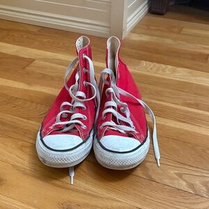 Converse Kids Red High-Top Sneakers